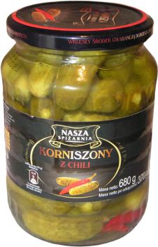 Korniszony z chili